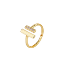 Anillo Aurum – Doble Barra en Oro Ajustable