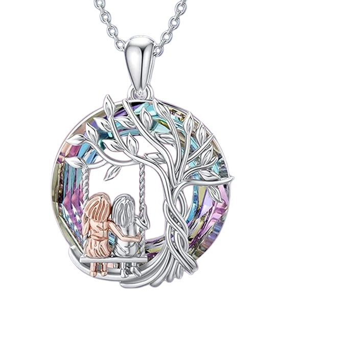 Collar Valeria – Hermanas en el Árbol de la Vida (Plata)