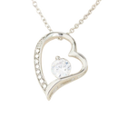 Collar Valeria – Corazón con Circonita y Cristal (Acero Inoxidable)